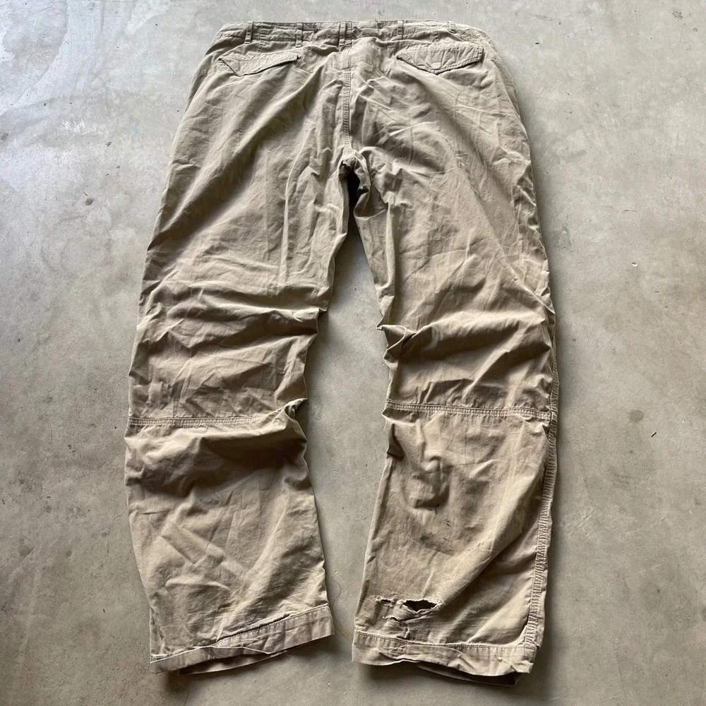 Polo Ralph Lauren Surplus Fit Cargo Pants Mens 40x31 Khaki Vintage Distressed